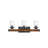Addison 3-Light Woodtone Finish Vanity Light