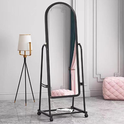 Metal Arch Floor Mirror