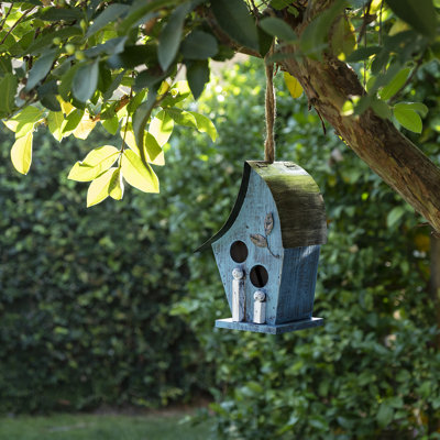 Jeremy 12'' H x 8'' W x 6'' D Hanging Weather Resistant Birdhouse