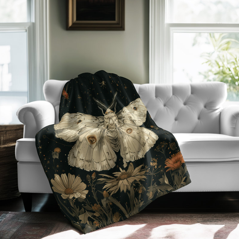 Couverture Moonlit Moth Soirée, Lit simple