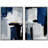 Abstract Landscape " Geometric Blue Gray Grunge Paint Strokes Abstract Shapes Modern Art Wall Decor Artwork Zen " 2 Piece Art Print-98109586-98109583