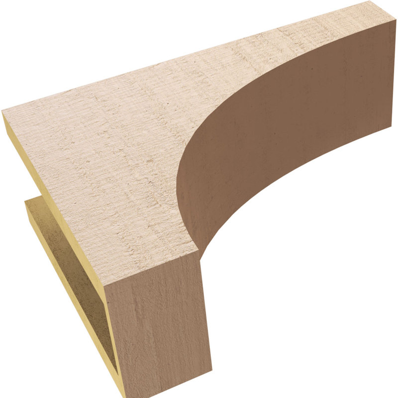 Bois de cèdre brut StockportThane Corbel, apprêté brun clair Stockport, H 10 po x l 5 po x P 15 po
