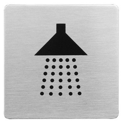Sula Square Shower Sign in Brushed