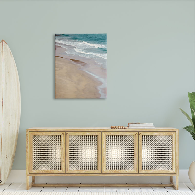 Vue aérienne de l'océan, de l'eau et de la côte, par Danita Delimont - photographie sur toile tendue