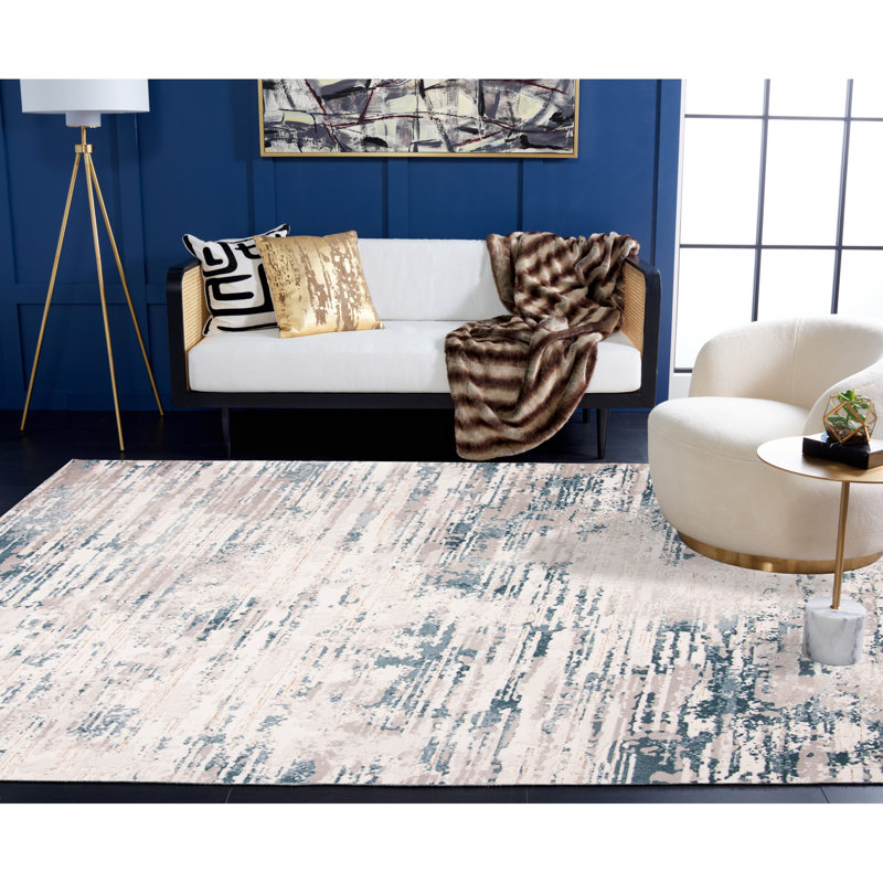 Edna Vogue Performance Abstract Rug, Rectangle 12' x 15'