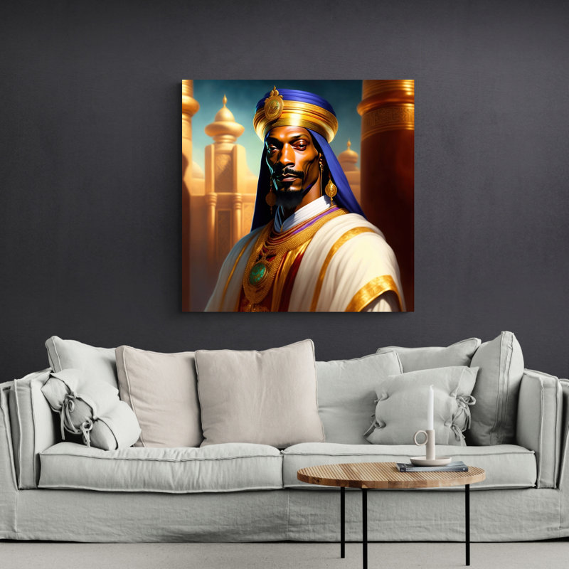 «Snoop Dogg» par Stephen Chambers, impression sur toile tendue, L 15 po x H 15 po