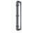 24" Crossroads Outdoor Aluminum Sconce in Charcoal Black Finish