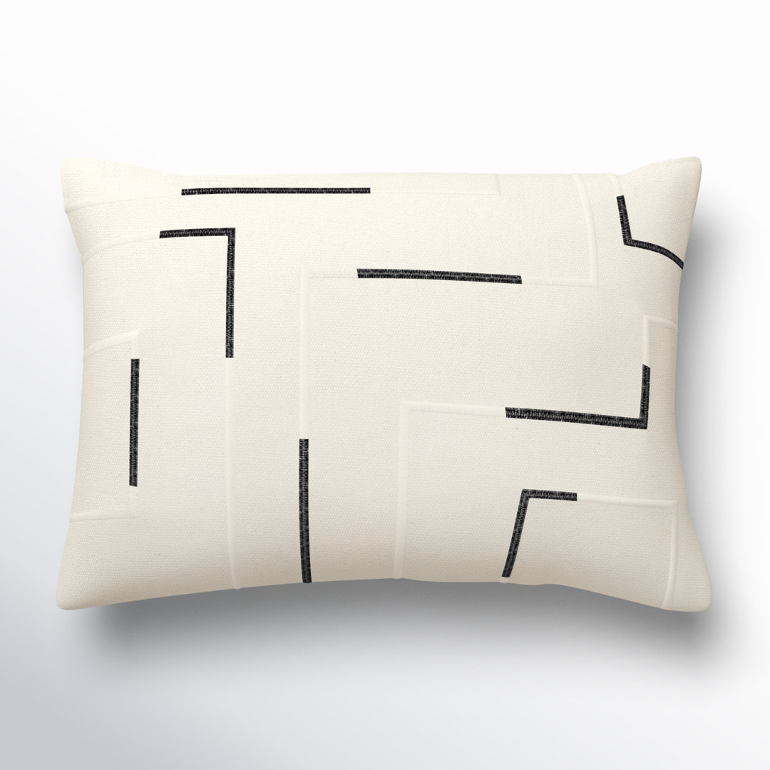 Odile 100% Cotton Lumbar Rectangular Pillow Cover & Insert AllModern