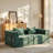 YooDoHome 78.74" W x 39.37" D x 24.8" H Convertible Chenille Modular Loveseat Floor Sofa-674854825
