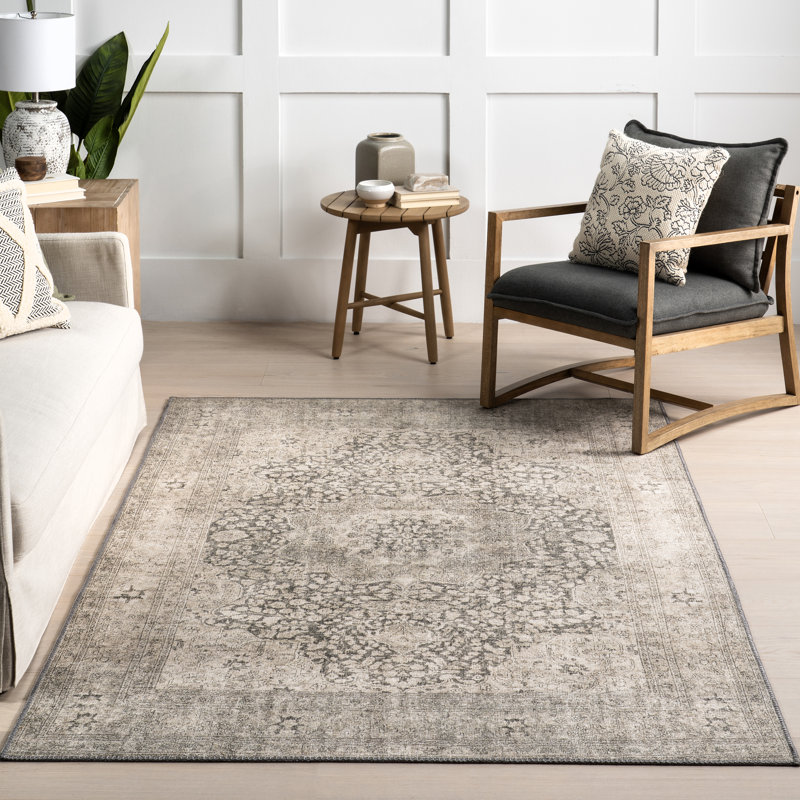 Tapis en mélange de jute de polyester Jeccica, Rectangle 4 pi x 6 pi