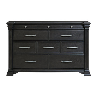  Commode noire à 10 tiroirs Paterson