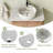 30'' Wall-Mounted Floating Bathroom Vanity with Quartz Top
