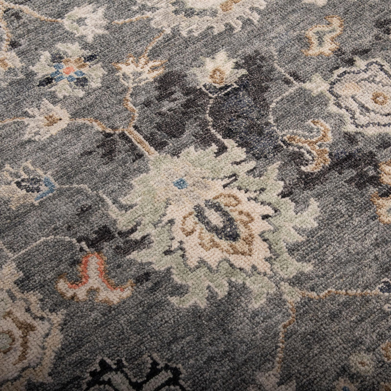 Tapis 100% laine noué à la main, Rectangulaire 8 pi x 10 pi