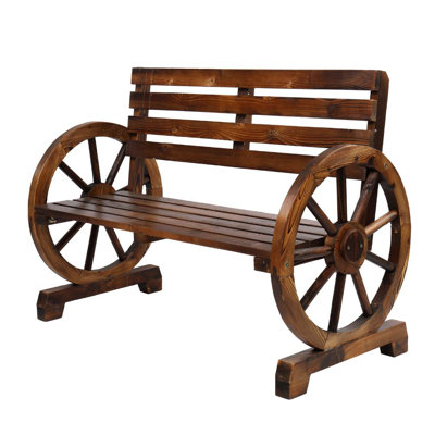 Banc de parc en bois Olmstead