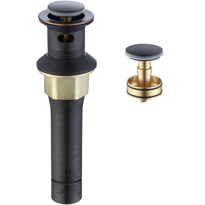Drain escamotable en acier inoxydable, drain de lavabo de salle de bain avec fonction anti-colmatage