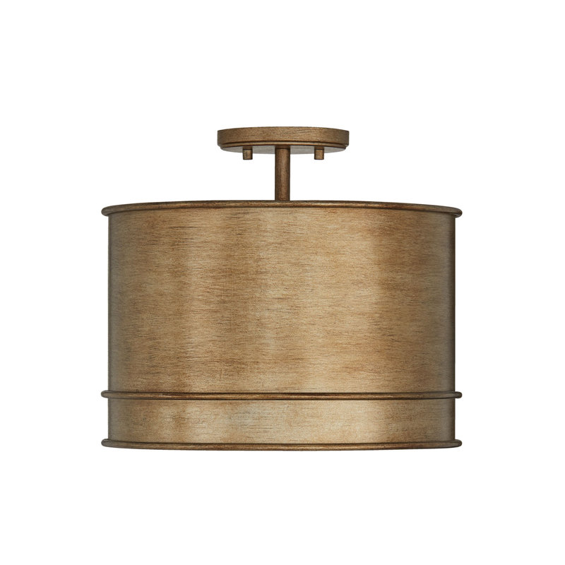 Luminaire suspendu tambour 1 lumière Fintan