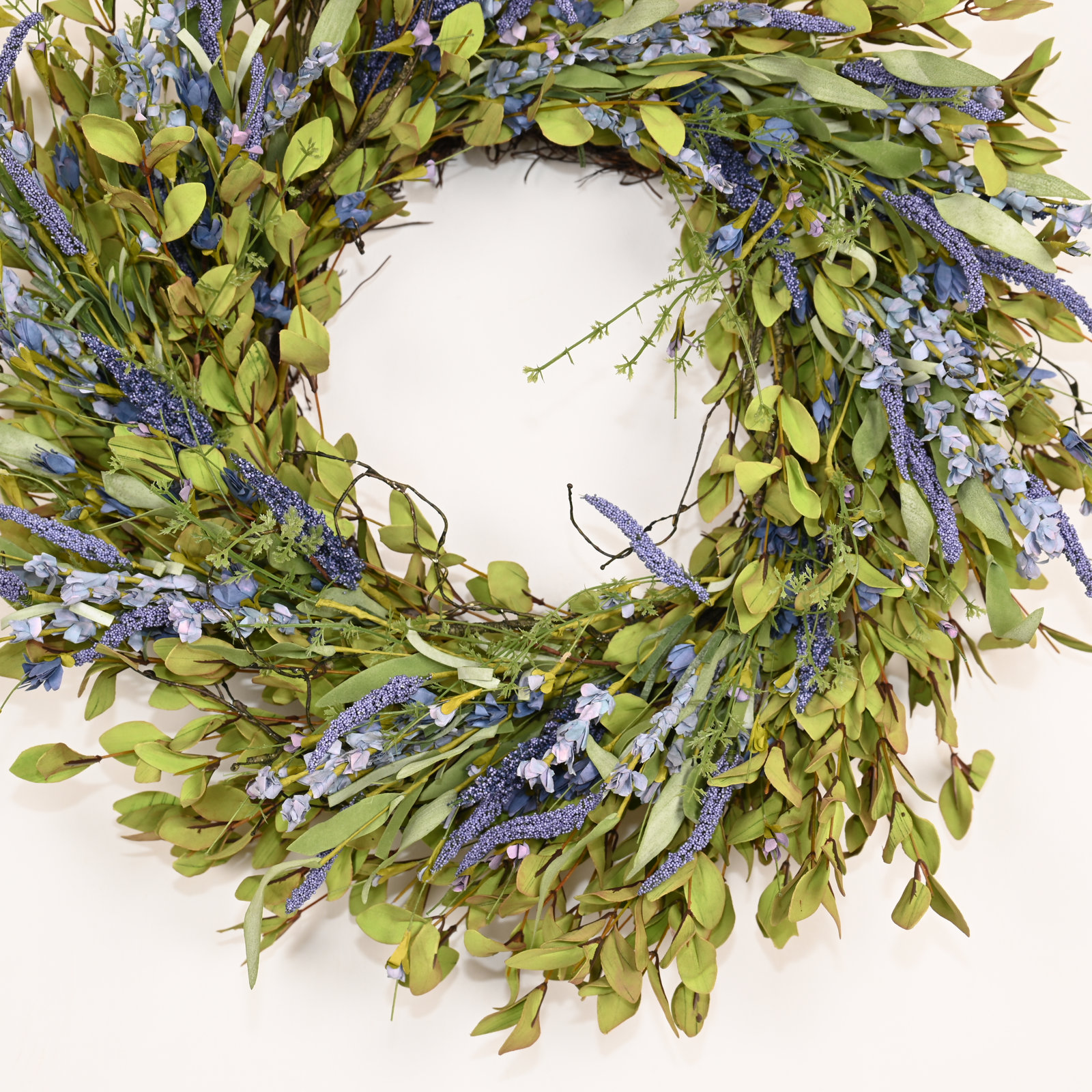 24" Handcrafted Lavender Wildflower Wreath