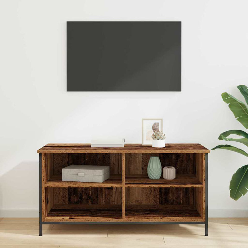 Unfinished TV Stand for TVs up to 43", Old Wood