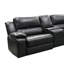 Canapé modulaire inclinable en faux cuir 244 po de largeur