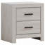 Table de chevet 2 tiroirs Coastal White