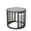 Table d'appoint grise, P 17,78 po x l 16,58 po, 12,06 lb, comptoir à boissons - texture, poids de 17,78 po x 16,58 po x 11,9 lb-131330909