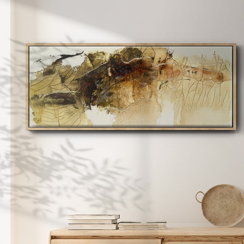 Dance of Gold I - toile encadrée, H 8 po x l 20 po