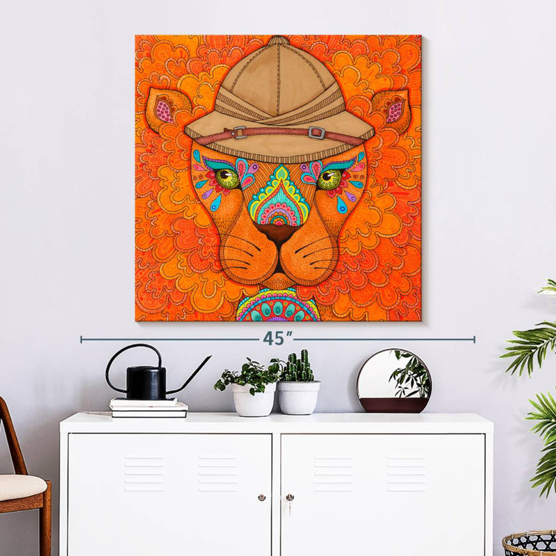 Jungle Safari couleur I, H 33 po x l 33 po
