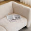 Canapé 83 places 83 pouces, design Wave, salons, chambres, bureau, beige-129420948