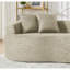Canapé modulaire courbé 4 places Modern Cloud, design minimaliste, sans assemblage, tissu chenille doux, parfait pour les salons