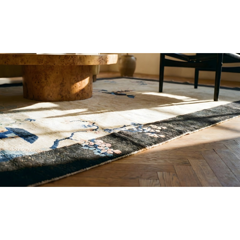 Handmade Wool Floral Area Rug