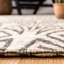 Tapis en chanvre / coton tissé à la main beige clair / gris Laumer-177707055