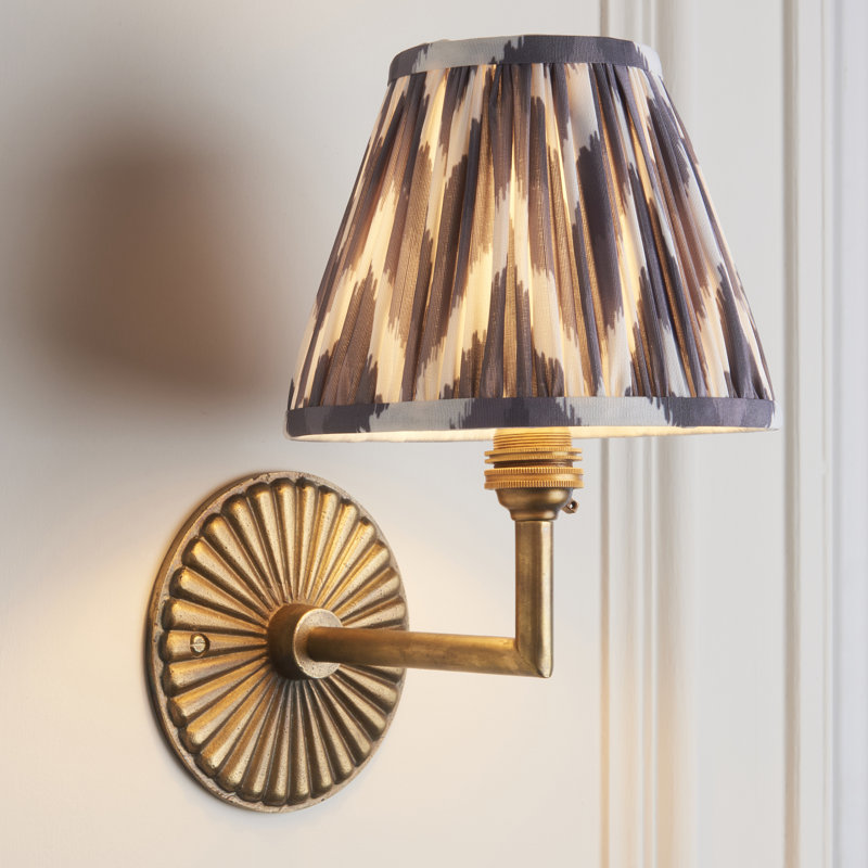 Hoskin Steel Armed Sconce, Brown