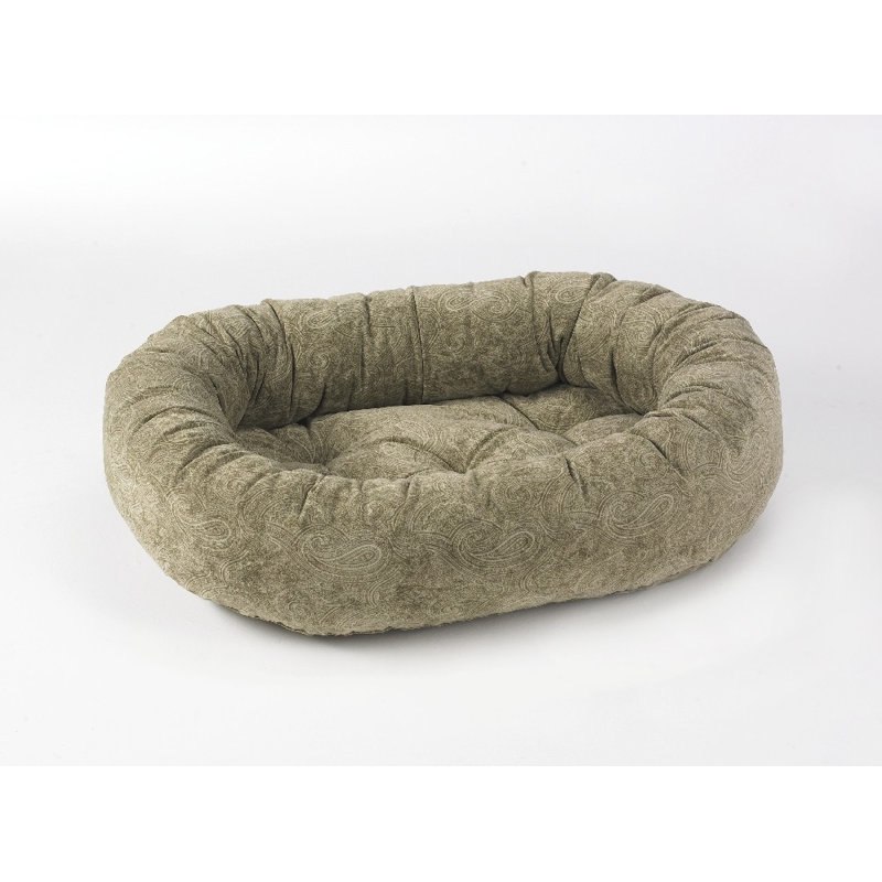 Lit pour chien impression donut, Très petit (l 22 po x P 16 po x H 3 po), Cachemire taupe