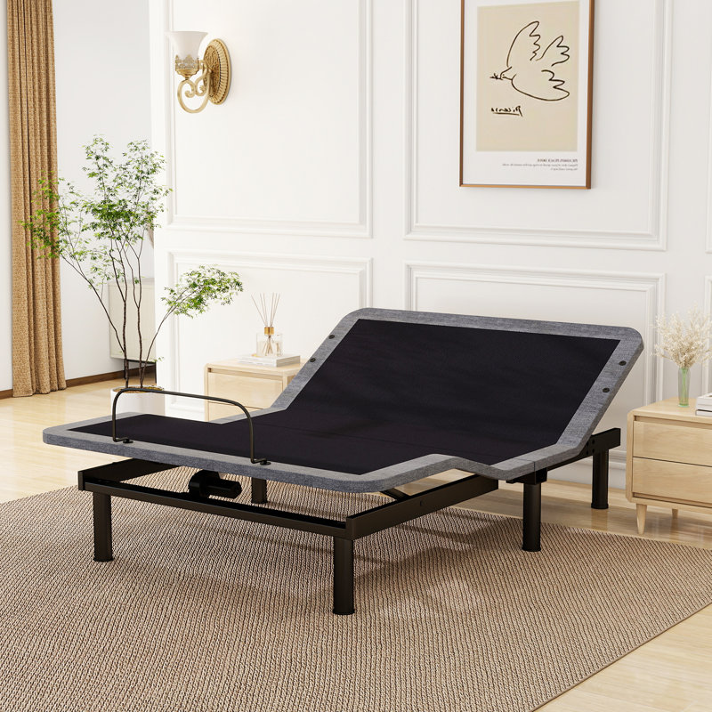 Alwyn Home Selected！Smart Adjustable Bed System with 12" Cooling Gel Mattress - Zero Gravity, Anti-Snore, Massage, USB Charging, 750Lbs Capacity