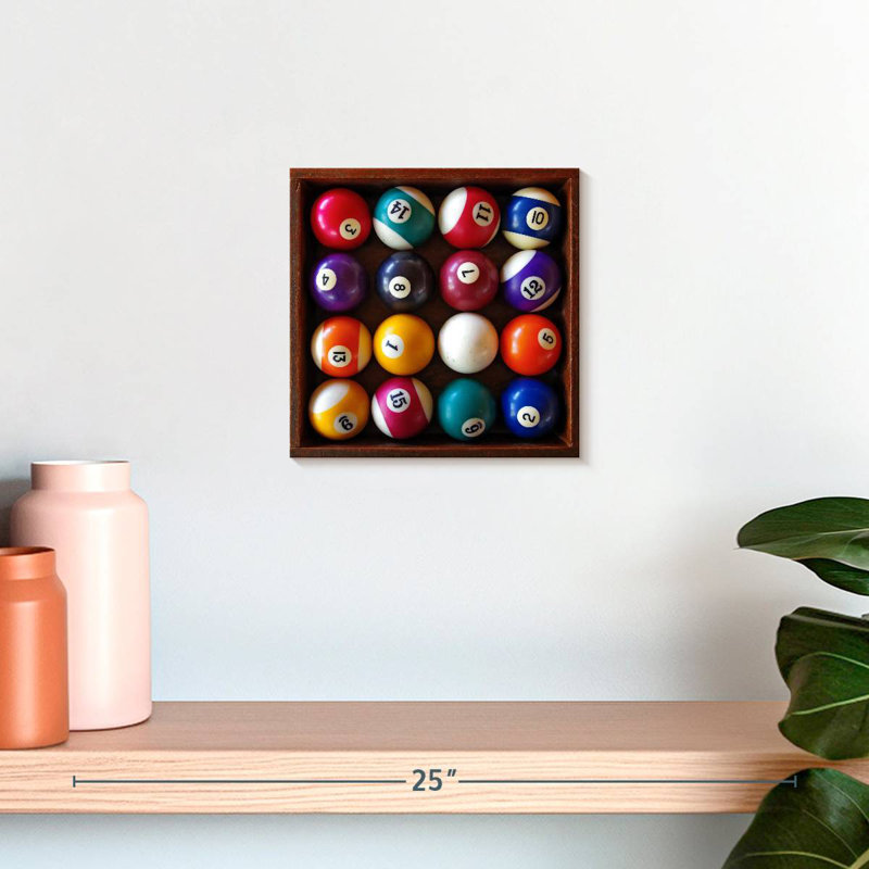 Ensemble de boules de billard Senne, H 10 po x l 10 po