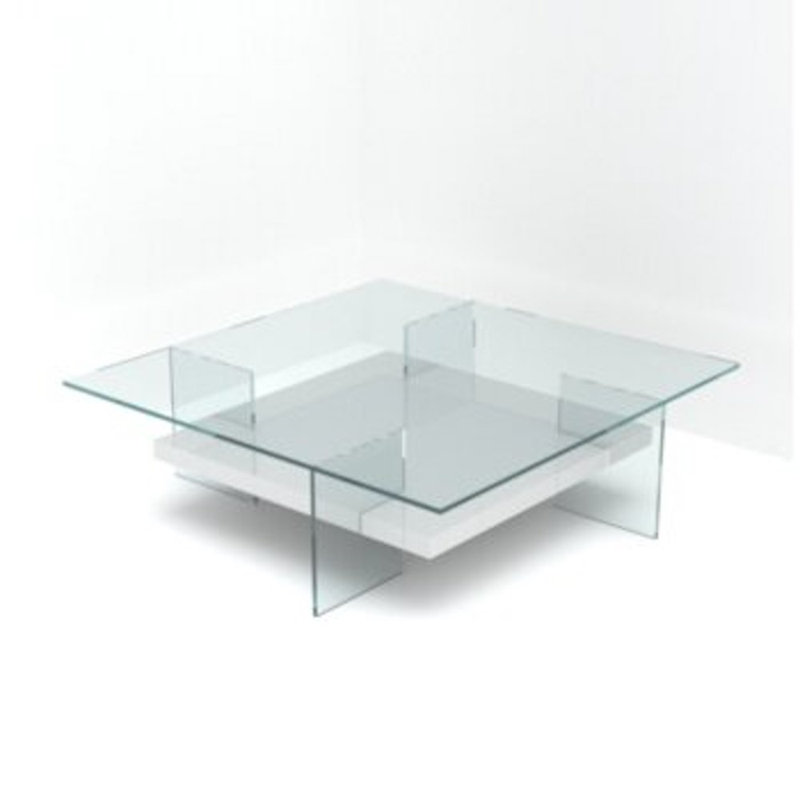 Glass Top Single Coffee Table