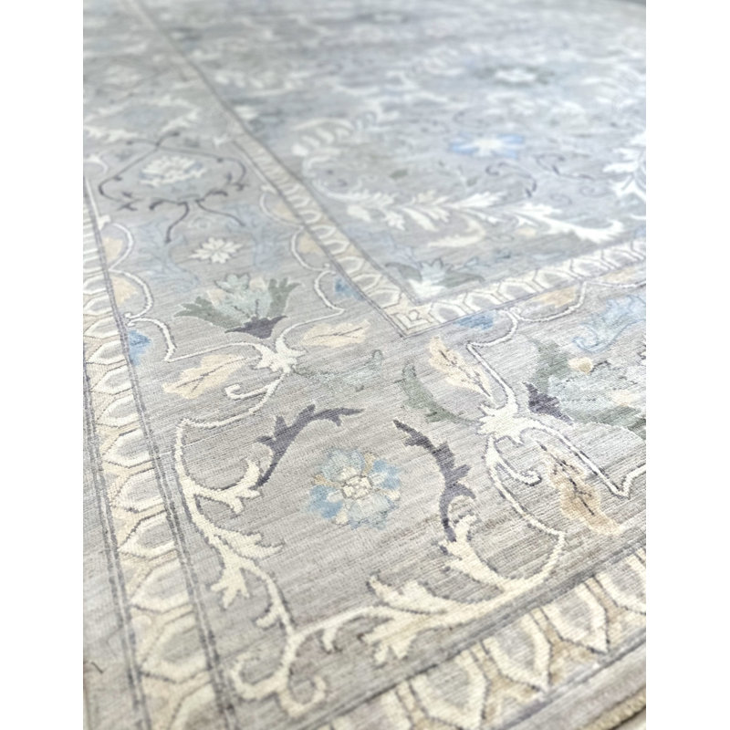 Proprietary Patterns Wool Southwestern Area Rug in Kinross Seaglass, Rectangle 10' x 14'
