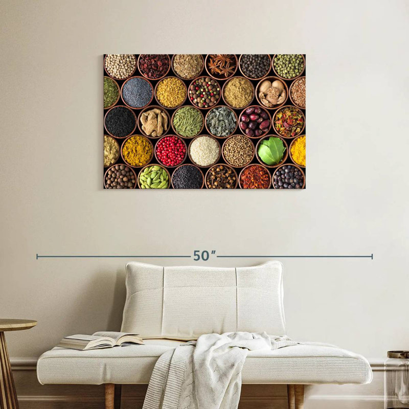 Yarlin Colourful Kitchen Spices, 24" H x 36" W