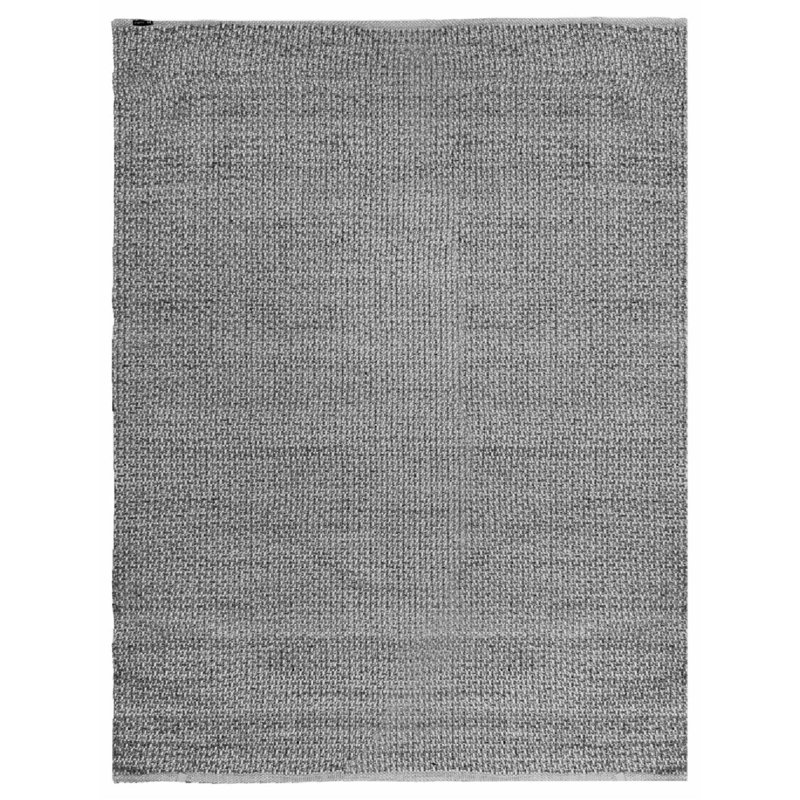 Rushni Hand Loomed Area Rug in Cement/Silver, Rectangle 5' x 8'