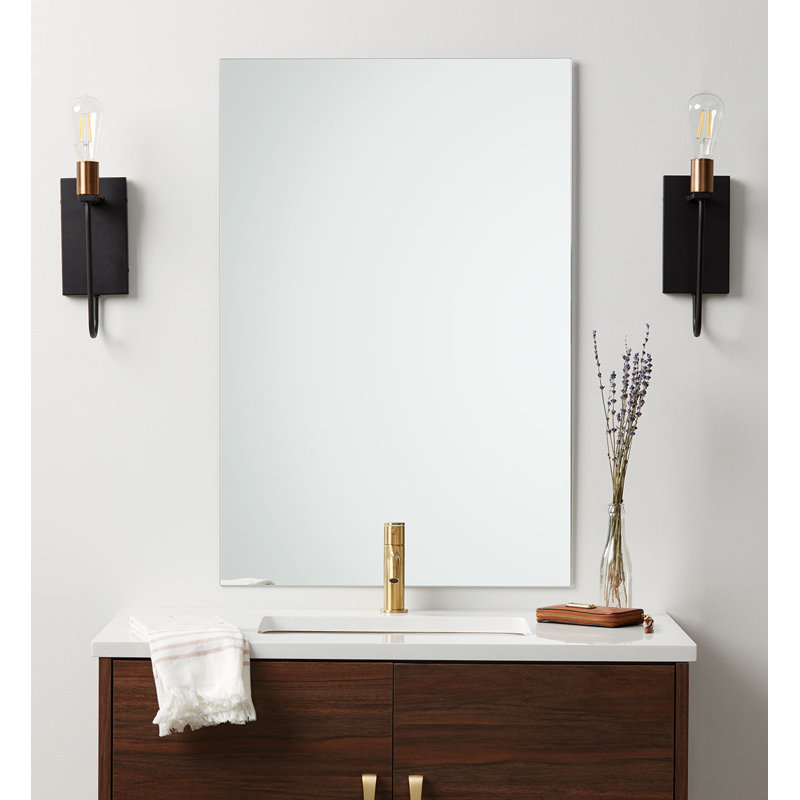 Miroir de salle de bain Akerra, 30 po x 30 po