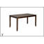 Ensemble de salle à manger 5 pièces moderne avec table rectangulaire en bois et 4 chaises rembourrées pour des repas élégants et confortables