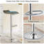  Ensemble de 4 tabourets de bar Aryelle, tabourets de bar à hauteur réglable, tabourets de bar avec coussin en cuir et base ronde en métal, chaises à hauteur de bar pour îlot de cuisine, gris foncé-930700344-925526235