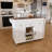 74.8" Kitchen Island With Extendable Dining Table & Power Outlet - Rolling Storage Cart On Wheels With 3 Drawers & 2 Door Cabinet For Dining Room, White-592616110
