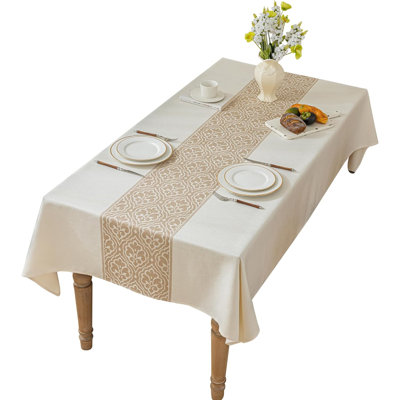 Nordic beige rectangular tablecloth