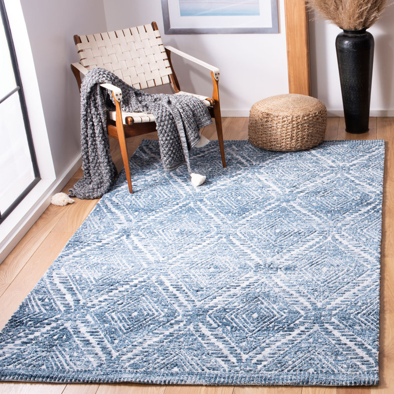 Tapis géométrique tissé à la main Gingerich, Rectangle 5 pi x 8 pi