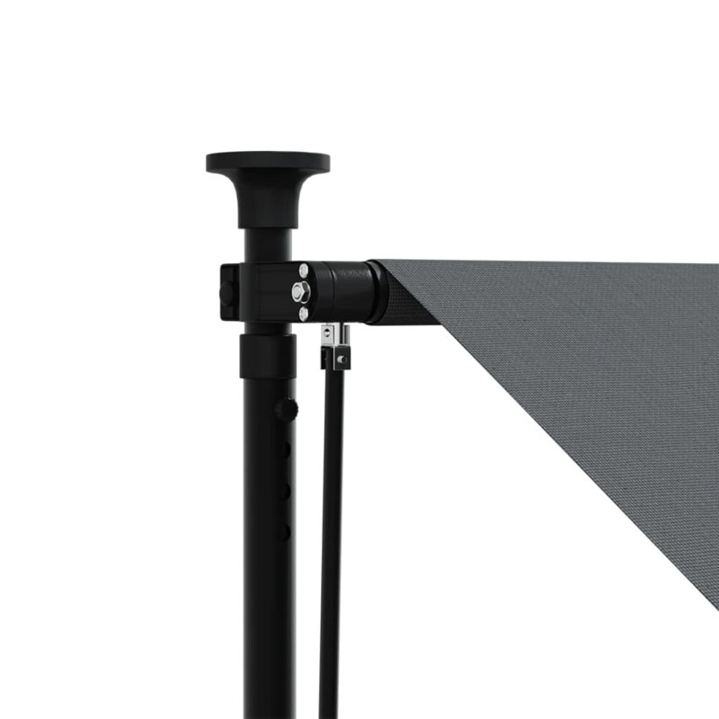 Replacement Fabric For Awning Valance, 400cm W x 150cm D, Anthracite, Solid Colour