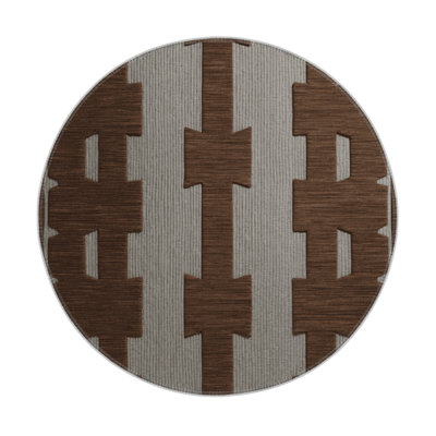 Tapis noir intérieur et extérieur Trellis