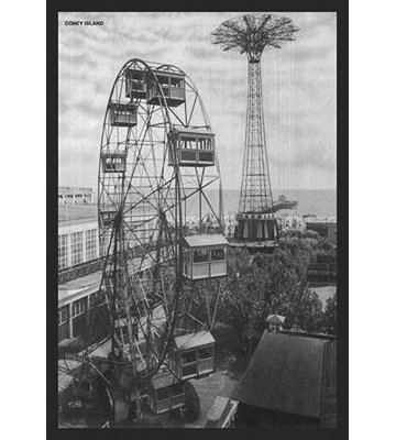 Coney Island Amuseument Park- Photographic Print