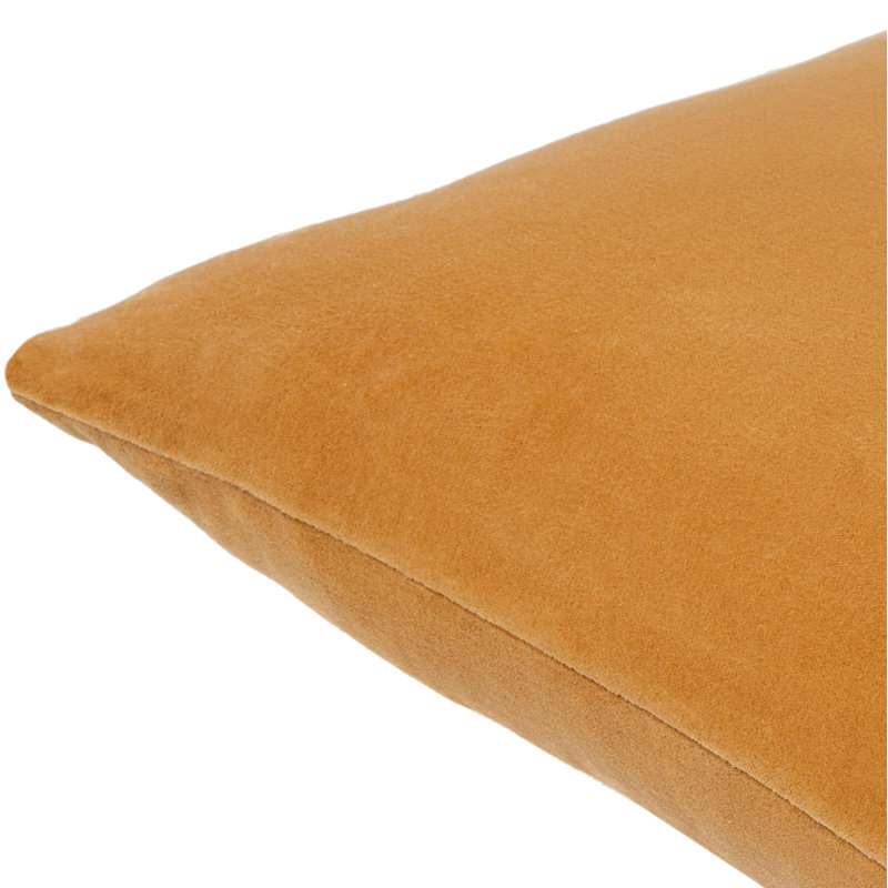 Coussin en coton Denny, Jaune, Inférieur, Square 18"