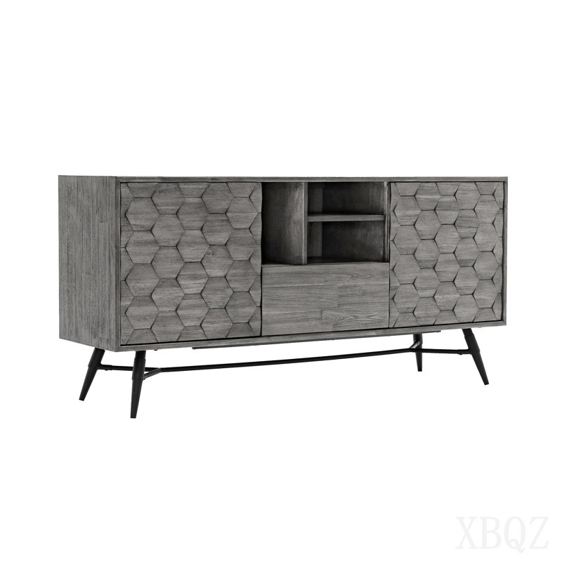 Buffet en bois d'acacia gris